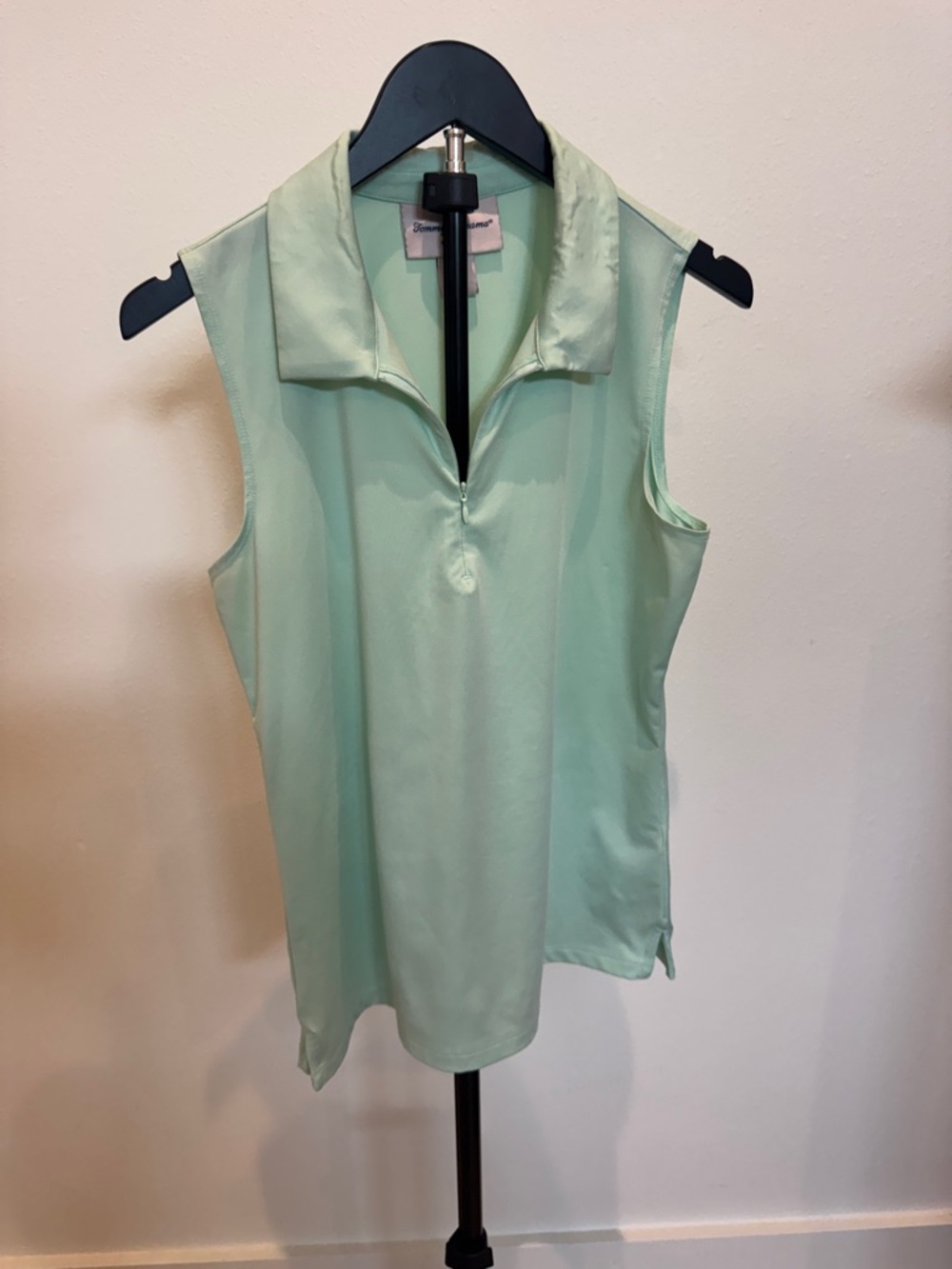 Tommy Bahama Mint Green Golf Half-Zip Shell